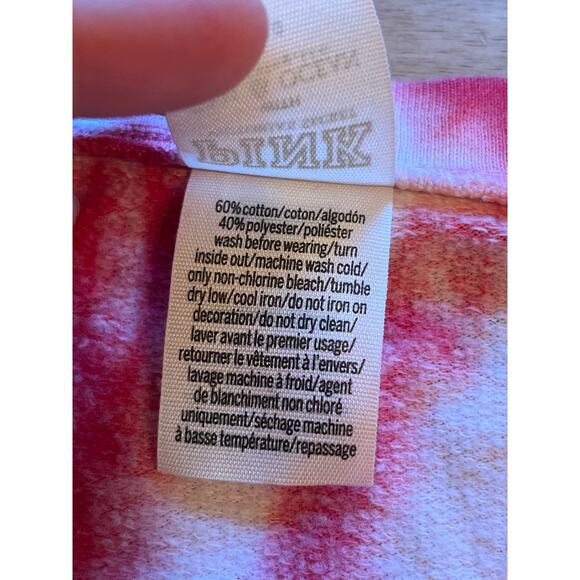 VS PINK University of Utah size L cropped tie dye sweater - Picture 5 of 5